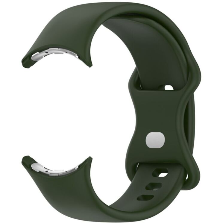 Ремешок Deexe Soft Touch для Google Pixel Watch / Watch 2 / Watch 3 (41mm) - Green: фото 4 из 4