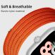 Ремешок Deexe Soft Weave для Xiaomi Redmi Watch 4 / Watch 5 / Watch 6 / Mi Smart Band 8 Pro / Band 9 Pro - Orange (391405O). Фото 4 из 5
