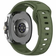 Ремінець Deexe Sport Band для Samsung Galaxy Watch 8 (40/44mm) / 8 Classic - Army Green: фото 1 з 6