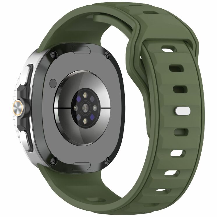 Ремінець Deexe Sport Band для Samsung Galaxy Watch 8 (40/44mm) / 8 Classic - Army Green: фото 1 з 6