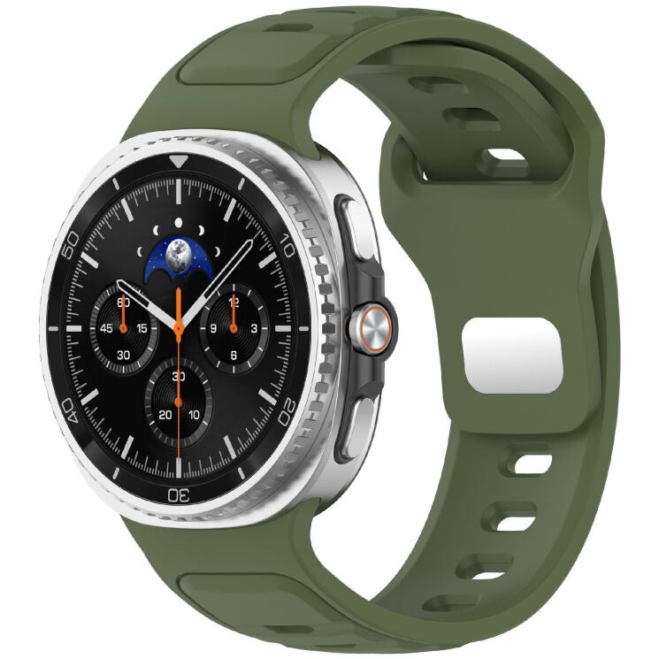 Ремінець Deexe Sport Band для Samsung Galaxy Watch 8 (40/44mm) / 8 Classic - Army Green: фото 2 з 6