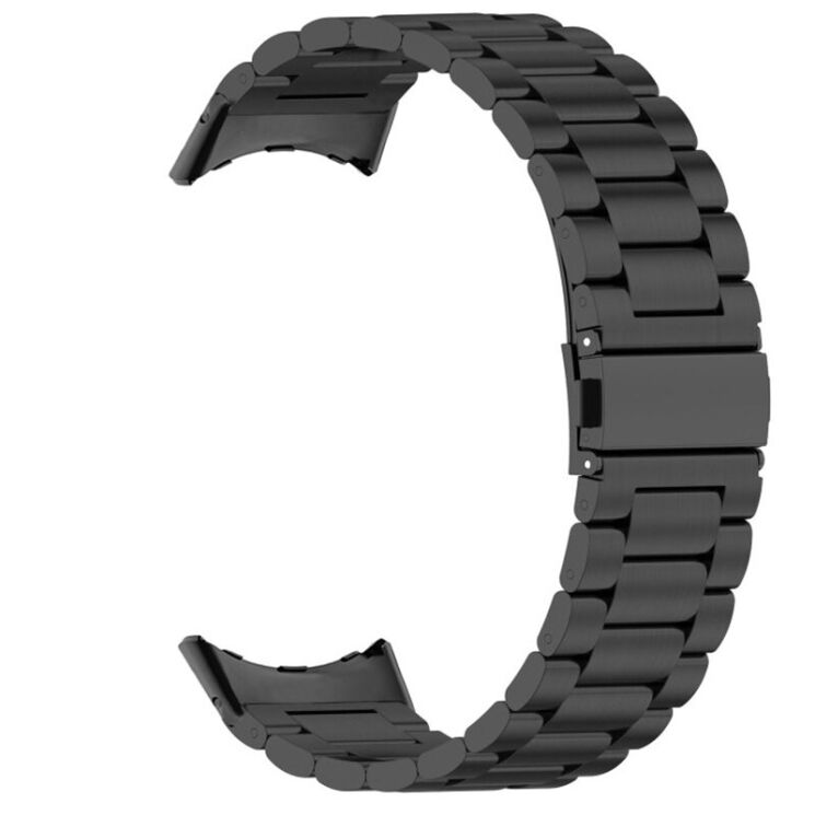 Ремешок Deexe Stainless Steel для Google Pixel Watch / Watch 2 / Watch 3 (41mm) - Black: фото 5 из 5