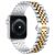 Ремешок Deexe Stainless Steel Strap для Apple Watch 38 / 40 / SE 40 / 41 mm - Silver / Gold: фото 1 из 5