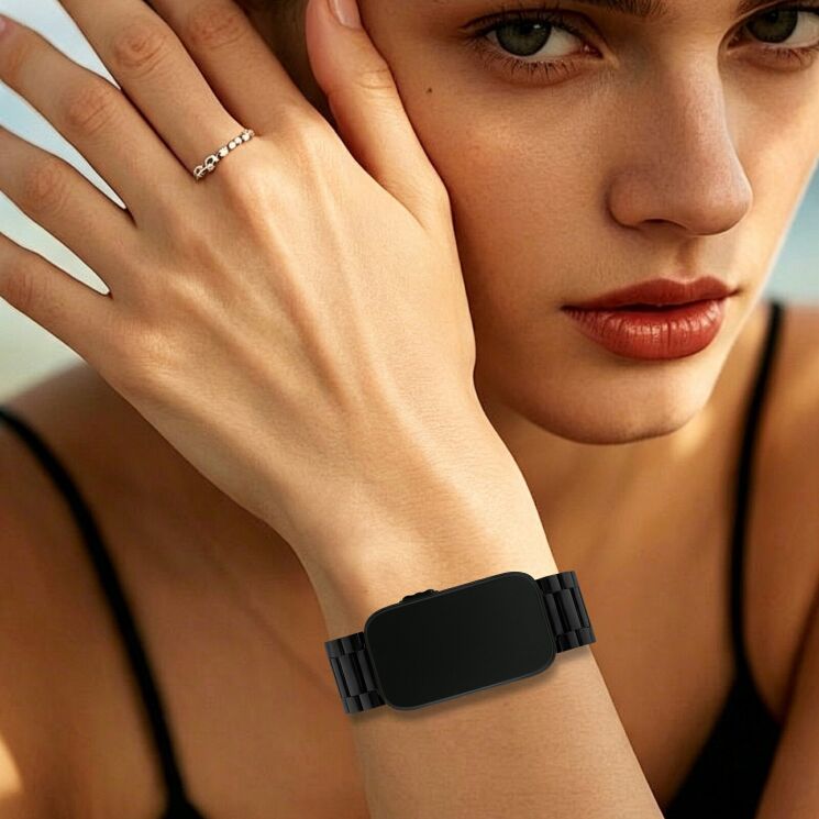 Ремешок Deexe Steel Strap для Garmin CIRQA - Black (362605B) Ремешок Deexe Steel Strap для Garmin CIRQA - Black: фото 5 из 7