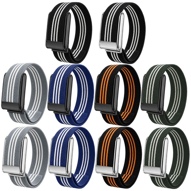 Ремінець для годинника Deexe Triple Fit для WHOOP 5.0 / MG - Green / Silver: фото 2 з 2