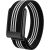 Ремінець для годинника Deexe Triple Fit для WHOOP 5.0 / MG - Black / White: фото 1 з 2