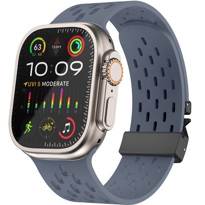 Ремешок KALEBOL Astra Strap для Apple Watch 46 / 45 / 44 / SE 44 / 42 (Series 1-3) / Ultra / Ultra 2 - Blue Grey: фото 3 из 9