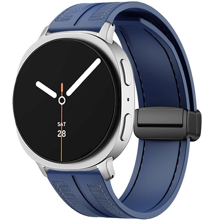 Ремешок KALEBOL Magnetic Nylon Band для Samsung Galaxy Watch 8 (40/44mm) / 8 Classic - Dark Blue: фото 2 из 6