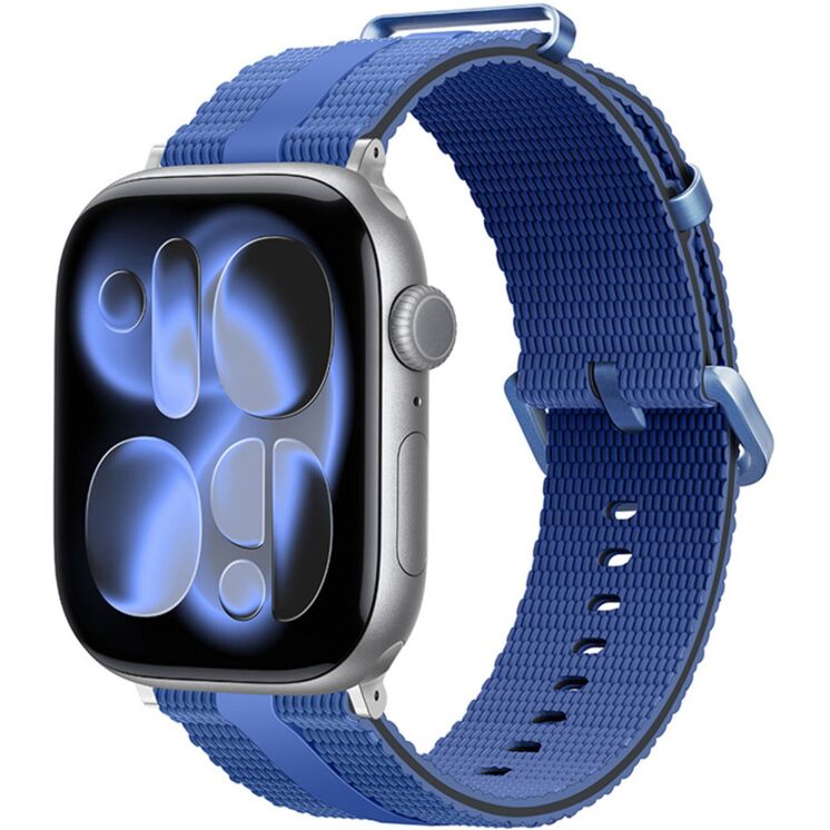 Ремінець Reframe Sport Linear для Apple Watch 46 / 45 / 44 / SE 44 / 42 (Series 1-3) / Ultra / Ultra 2 / Ultra 3 - Blue / Black: фото 2 з 5
