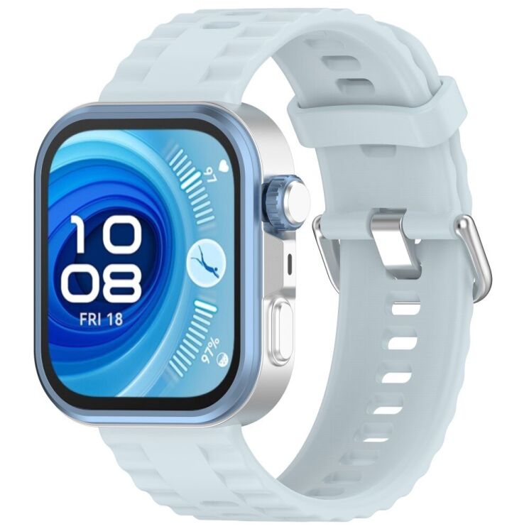 Ремешок UniCase Silicone Strap для Huawei Watch Fit 3 / Fit 4 / Fit 4 Pro - Baby Blue: фото 3 из 7