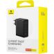 Сетевое зарядное устройство Baseus GaN5 Pro Fast Charger 2C+U 160W + кабель Type-C to Type-C (P10110825113-00) - Black (346132B). Фото 3 из 21