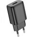 Сетевое зарядное устройство Hoco C134A (12W) - Black (346165B). Фото 2 из 9