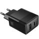 Сетевое зарядное устройство Hoco CS112A Lounge PD30W + QC3.0 - Black (995684B). Фото 2 из 5