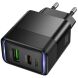 Сетевое зарядное устройство Hoco CS112A Lounge PD30W + QC3.0 - Black (995684B). Фото 4 из 5