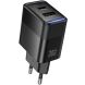 Сетевое зарядное устройство Hoco CS112A Lounge PD30W + QC3.0 - Black (995684B). Фото 1 из 5