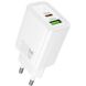 Сетевое зарядное устройство Hoco N63 PD30W + QC3.0 (USB + Type-C) - White (960201W). Фото 1 из 6