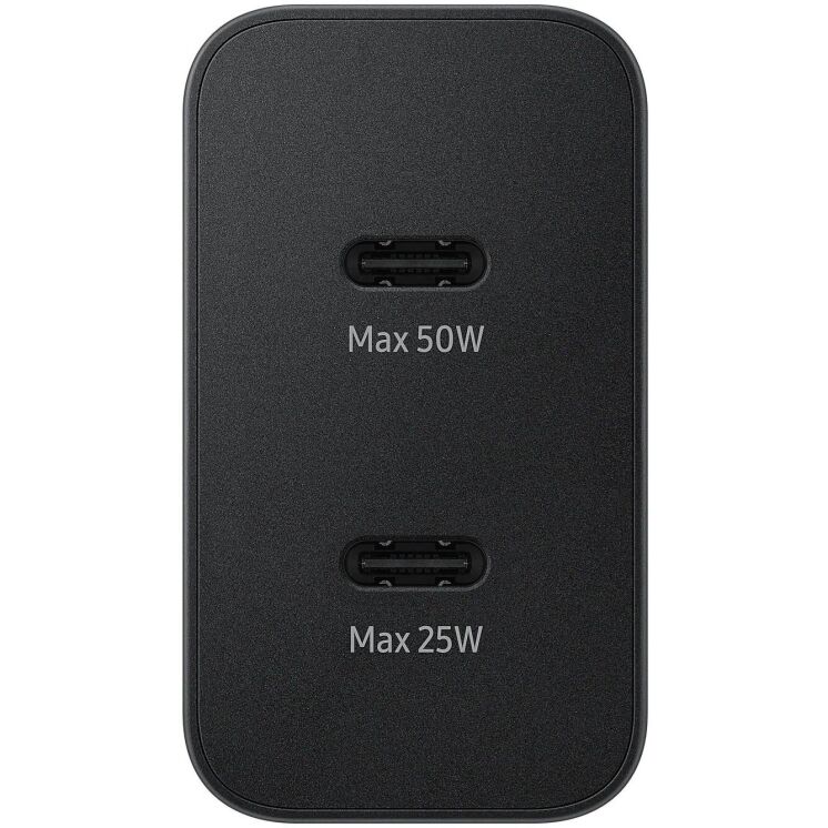 Сетевое зарядное устройство Samsung 50W Power Adapter + кабель Type-C to Type-C (EP-T5020XBEGEU) - Black: фото 2 из 4