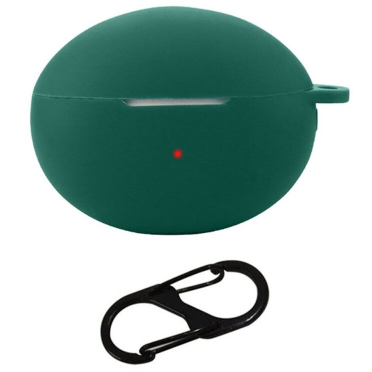Силіконовий чохол Deexe Silicone Case (FH) для Huawei FreeBuds 6i - Blackish Green: фото 1 з 5