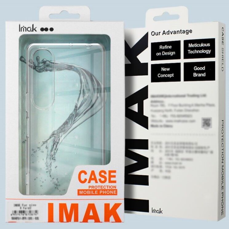 Силиконовый чехол IMAK UX-10 Series для Motorola Edge 60 / Edge 60 Fusion - Transparent: фото 7 из 7