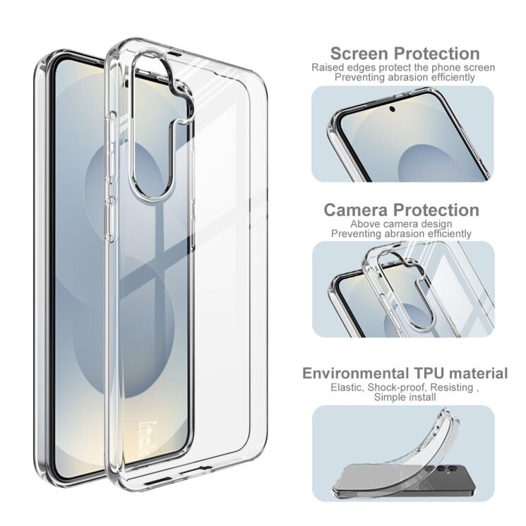 Силіконовий чохол IMAK UX-10 Series для Samsung Galaxy S25 Plus (S936) - Transparent: фото 5 з 7