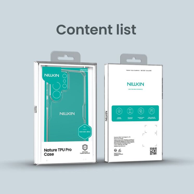 Силиконовый чехол NILLKIN Nature TPU Pro для Samsung Galaxy S26 Ultra - Transparent: фото 17 из 17