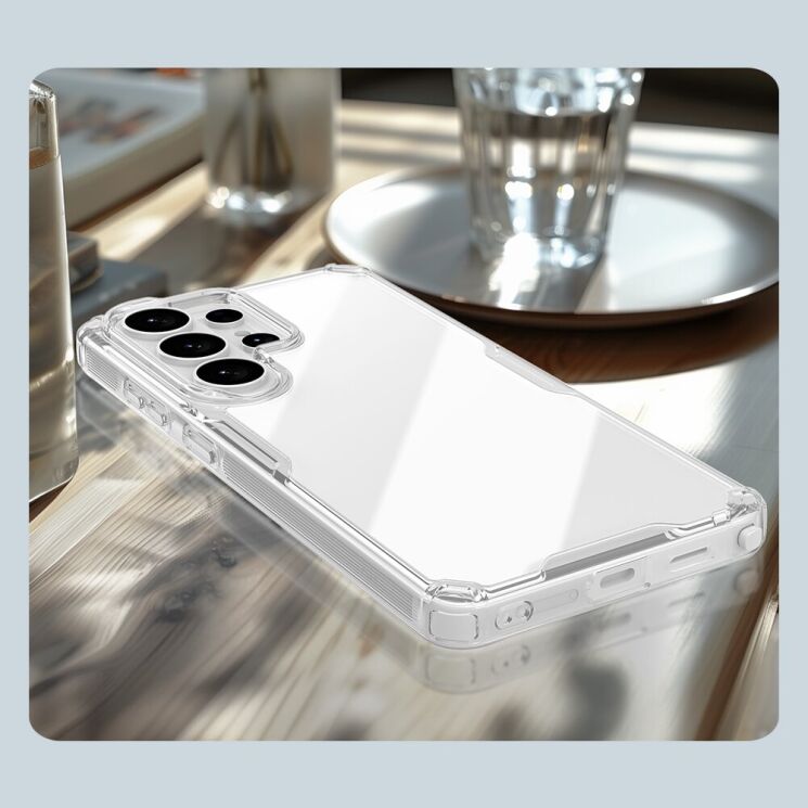 Силиконовый чехол NILLKIN Nature TPU Pro для Samsung Galaxy S26 Ultra - Transparent: фото 16 из 17