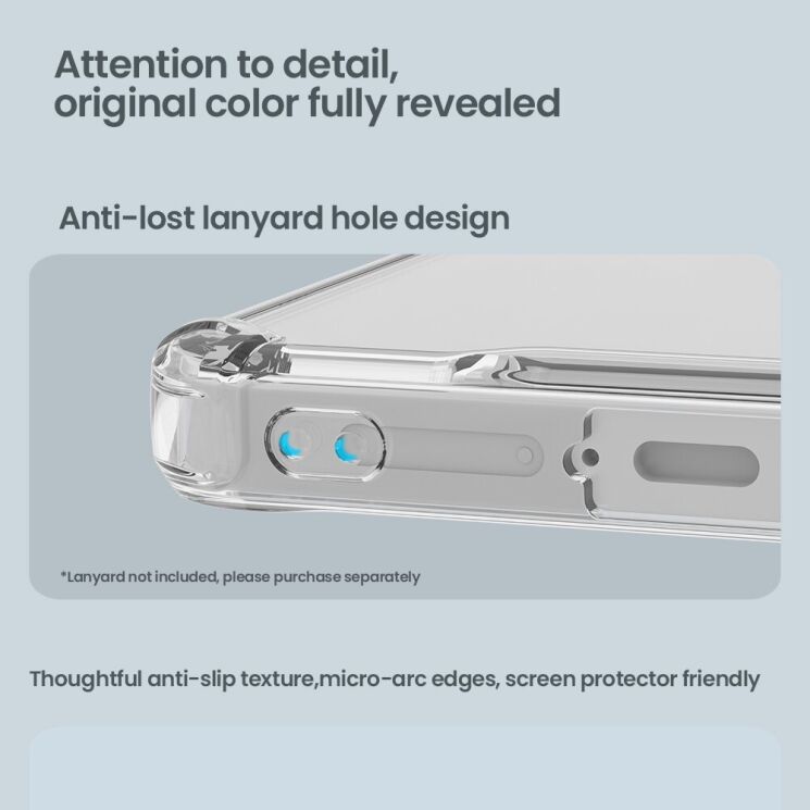 Силиконовый чехол NILLKIN Nature TPU Pro для Samsung Galaxy S26 Ultra - Transparent: фото 14 из 17