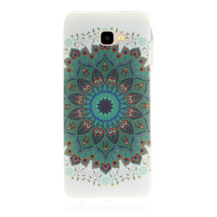 Силиконовый (TPU) чехол Deexe Life Style для Samsung Galaxy J4+ (J415) - Green Lotus: фото 2 из 8
