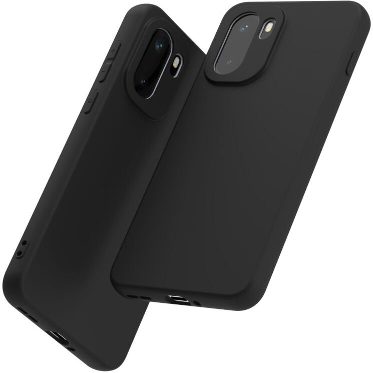 Силиконовый (TPU) чехол Deexe Matte Case для OnePlus 15R / Ace 6 / Ace 6T - Black: фото 4 из 5