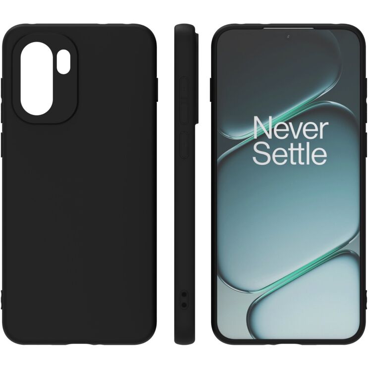 Силиконовый (TPU) чехол Deexe Matte Case для OnePlus 15R / Ace 6 / Ace 6T - Black: фото 5 из 5