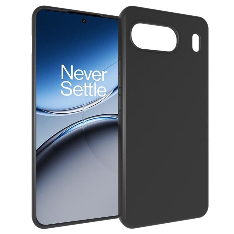 Силіконовий (TPU) чохол Deexe Matte Case для OnePlus Nord 4 - Black: фото 1 з 3