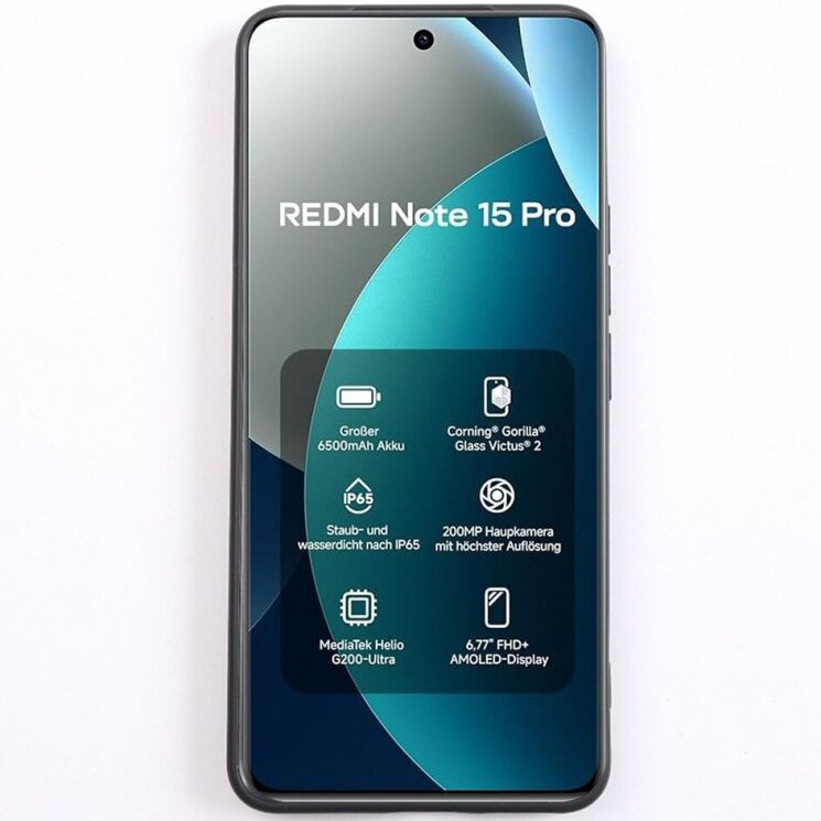 Силиконовый (TPU) чехол Deexe Matte Case для Xiaomi Redmi Note 15 Pro - Black: фото 2 из 9