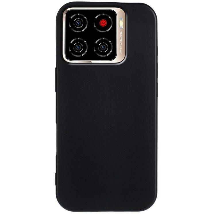 Силиконовый (TPU) чехол Deexe Matte Case для ZTE Blade A56 - Black: фото 2 из 7