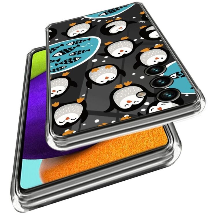 Силиконовый (TPU) чехол Deexe Pretty Glossy для Samsung Galaxy M14 (M146) - Penguin: фото 2 из 3
