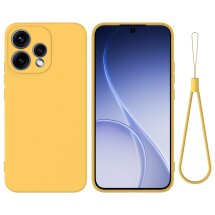 Силиконовый (TPU) чехол Deexe Silicone Case для OPPO Reno 15 - Yellow: фото 1 из 9