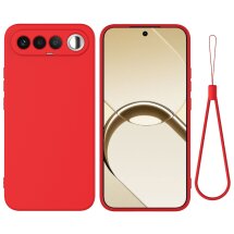 Силіконовий (TPU) чохол Deexe Silicone Case для Realme 16 - Red: фото 1 з 9