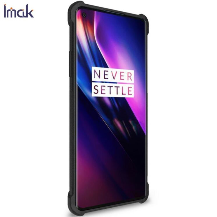 Силіконовий (TPU) чохол IMAK Airbag Case для OnePlus 8 - Metal Black: фото 3 з 11