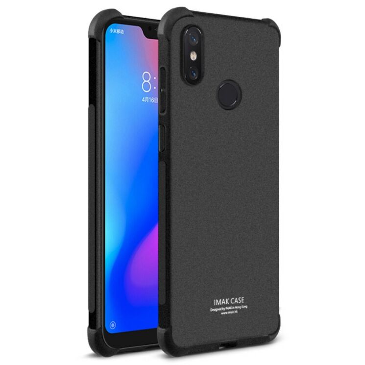 Силиконовый (TPU) чехол IMAK Airbag MAX для Xiaomi Redmi 6 Pro / Mi A2 Lite - Matte Black: фото 1 из 10