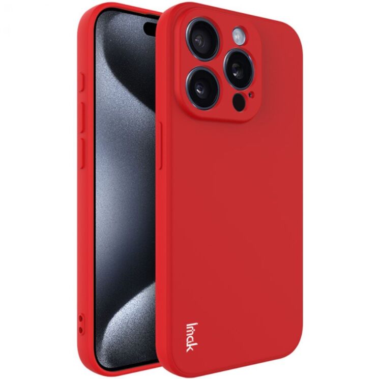 Силиконовый (TPU) чехол IMAK UC-4 Series для Apple iPhone 15 Pro Max - Red: фото 1 из 10
