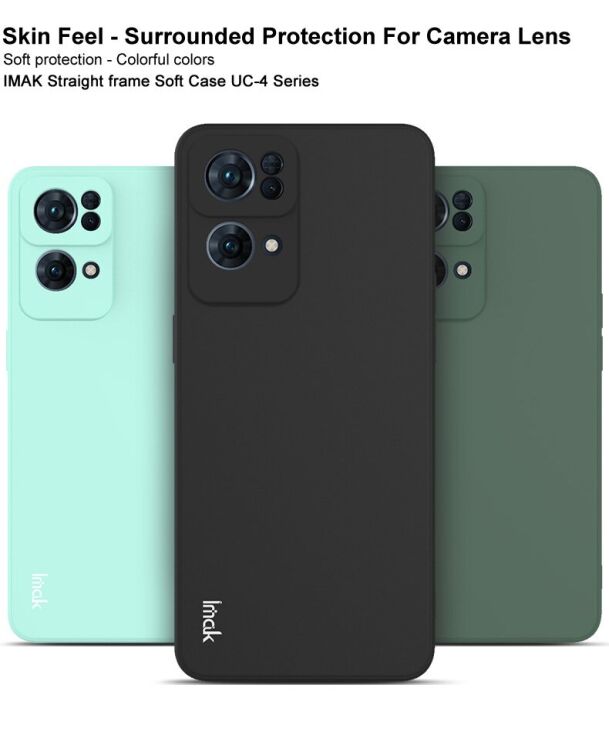 Силиконовый (TPU) чехол IMAK UC-4 Series для OPPO Reno 7 Pro - Black: фото 6 из 13