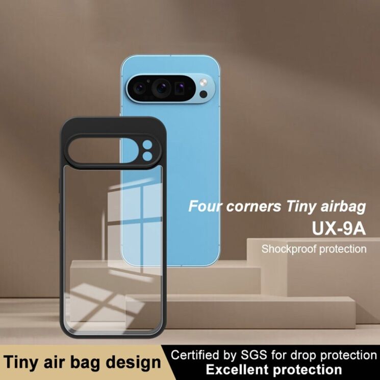 Силиконовый (TPU) чехол IMAK UX-9A Series для Google Pixel 9 Pro XL - Black: фото 5 из 11