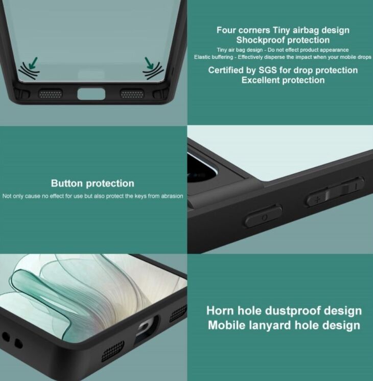 Силиконовый (TPU) чехол IMAK UX-9A Series для Google Pixel 9 Pro XL - Black: фото 8 из 11