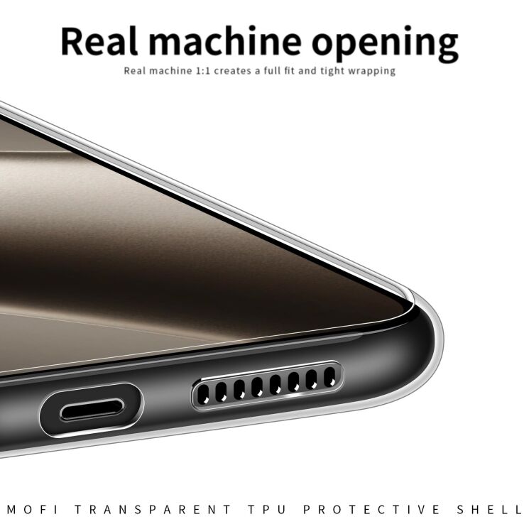 Силіконовий (TPU) чохол MOFI Thin Guard для Motorola Moto G57 - Transparent: фото 7 з 9