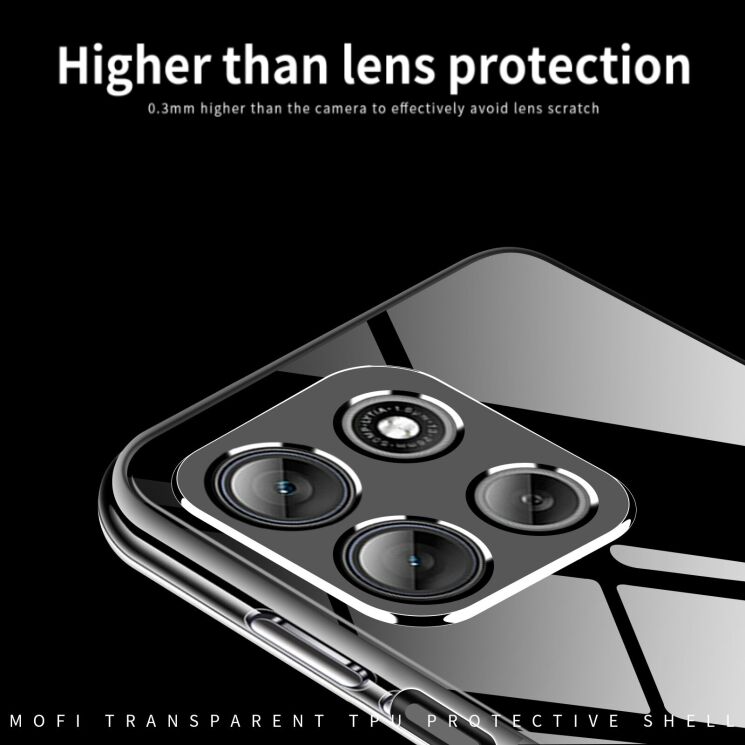 Силіконовий (TPU) чохол MOFI Thin Guard для Motorola Moto G57 - Transparent: фото 4 з 9