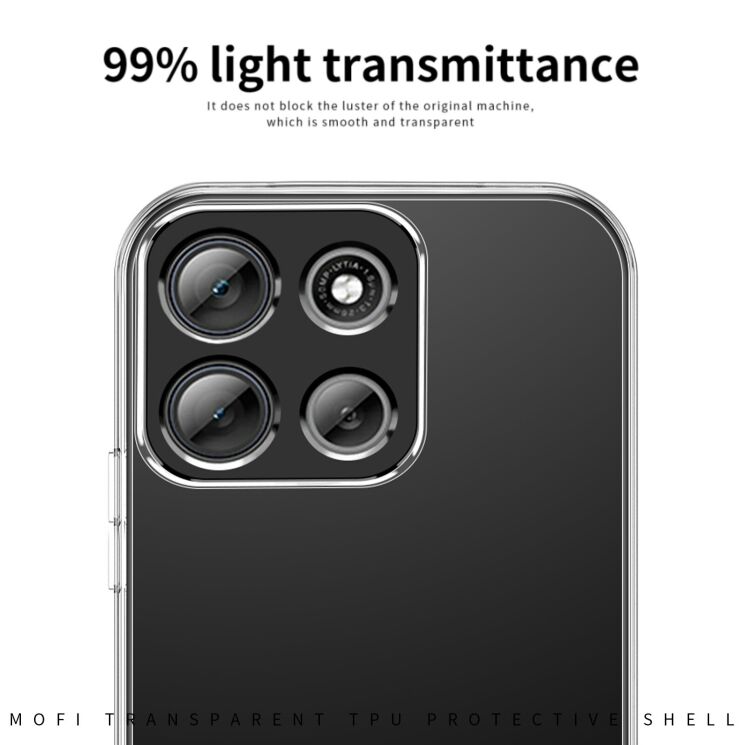 Силіконовий (TPU) чохол MOFI Thin Guard для Motorola Moto G57 - Transparent: фото 5 з 9