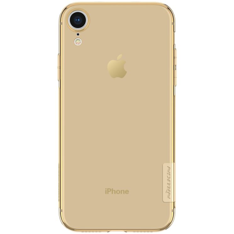 Силіконовий (TPU) чохол NILLKIN Nature для Apple iPhone Xr - Gold: фото 2 з 11