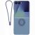 Силиконовый (TPU) чехол с кольцом Deexe Color Shell (FF) для Samsung Galaxy Flip 8 - Dark Blue: фото 1 из 5