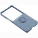 Силиконовый (TPU) чехол с кольцом Deexe Color Shell (FF) для Samsung Galaxy Flip 8 - Dark Blue (423529DB). Фото 4 из 5