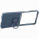 Силиконовый (TPU) чехол с кольцом Deexe Color Shell (FF) для Samsung Galaxy Flip 8 - Dark Blue (423529DB). Фото 3 из 5