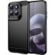 Силіконовий (TPU) чохол UniCase Carbon для Motorola Moto G77 - Black (406820B). Фото 1 з 8